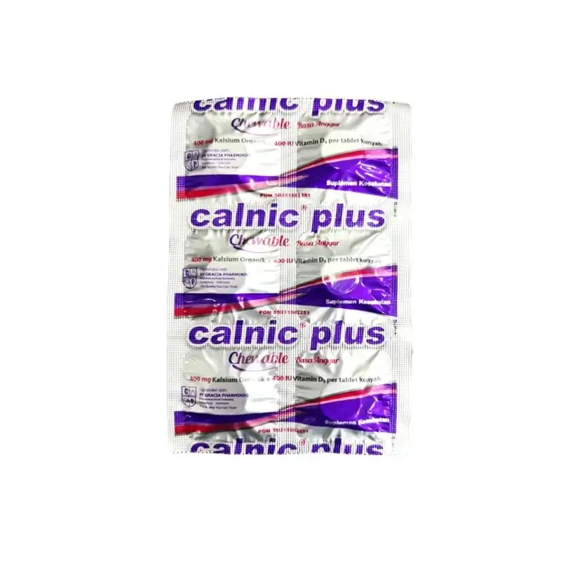 Calnic Num Promo Calnic Plus Chewable Strip Isi 6 Tablet Kunyah - Kalsium Vitamin ...