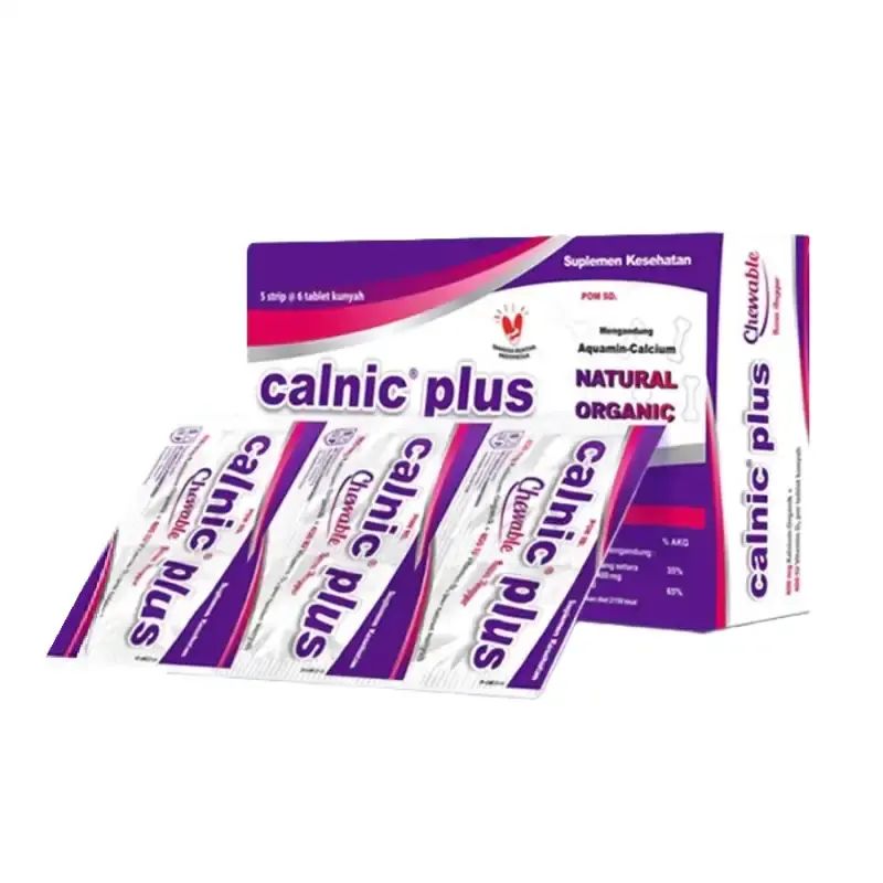 Calnic Num Promo Calnic Plus Chewable Strip Isi 6 Tablet Kunyah - Kalsium Vitamin ...