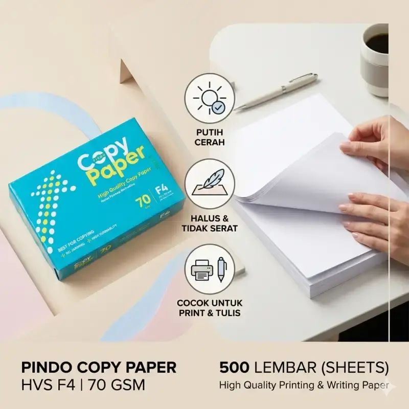 Jual Kertas Hvs Copy Paper Blue F4 / Kertas Hvs Copy Paper 70gsm ...