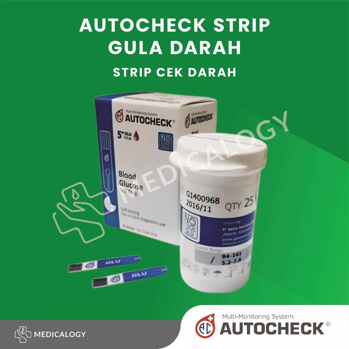 Jual Autocheck Strip Cek Gula Darah Di Seller Medicalogy Jakarta ...