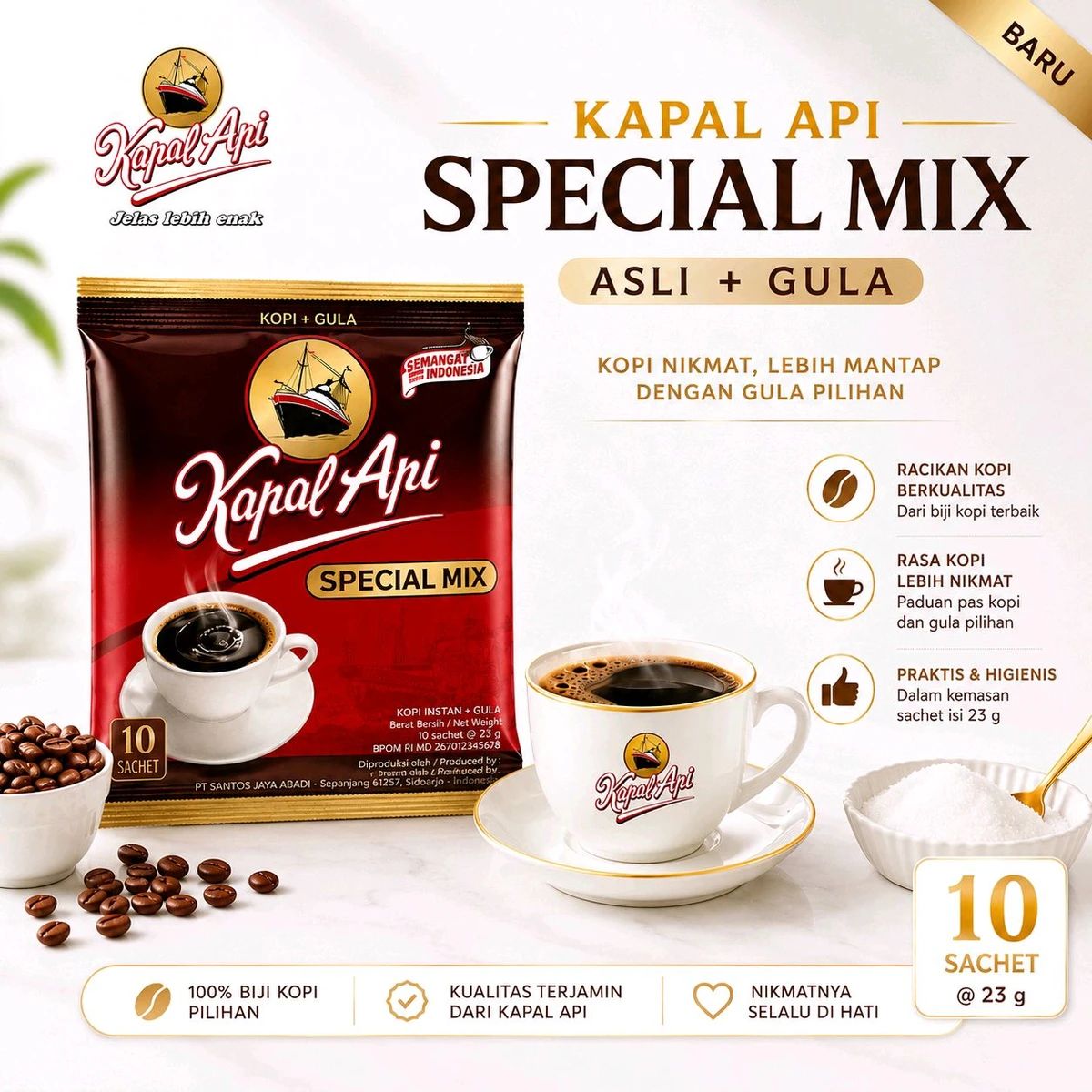 Promo Kapal Api Special Mix 23 G 10 Sachet Diskon 9% Di Seller Smart ...