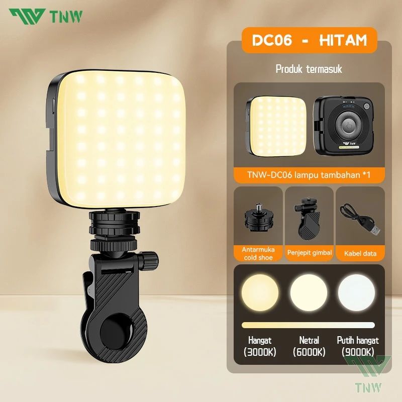 Tnw Light Promo Original Tnw Dc06 Portable Selfie Light Lampu Led Video Light ...