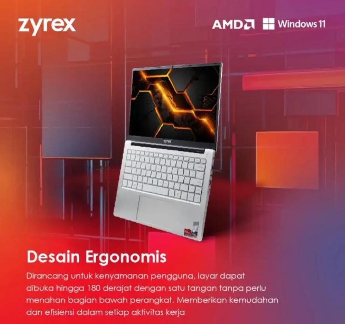 Promo Laptop Zyrex D-tech Pro V2 Amd Ryzen 5 6600h RAM 8gb - 16gb Ssd ...