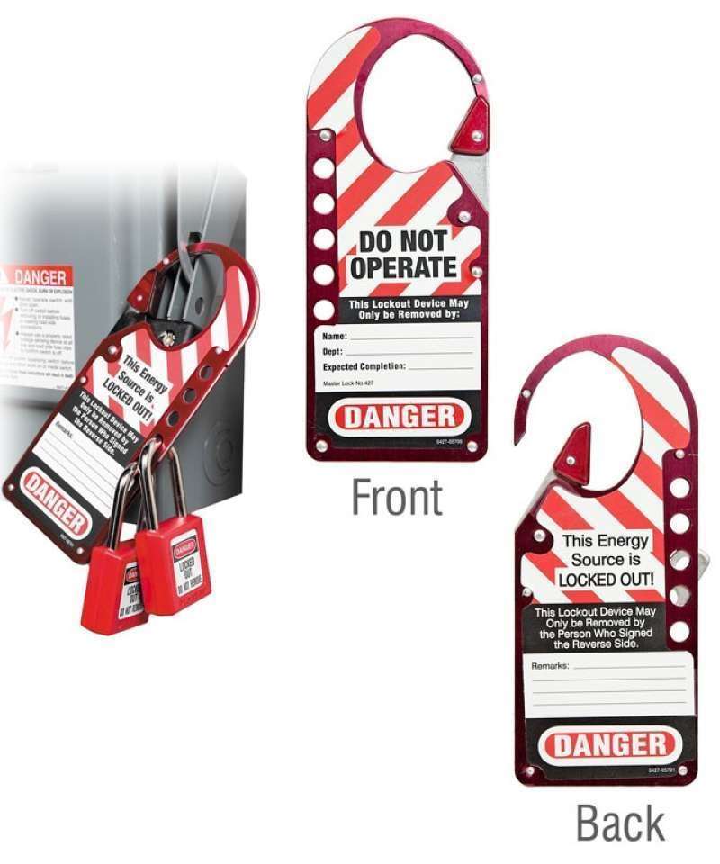 Promo Master Lock 427Red Safety Loto (Lockout Tagout) Labeled Snap-On ...