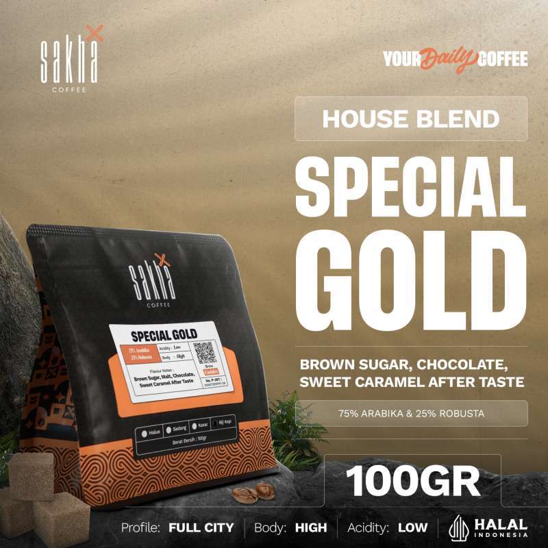 Promo Kopi Espresso Special Gold Blend Coffee Beans 100gr Coffe Biji ...