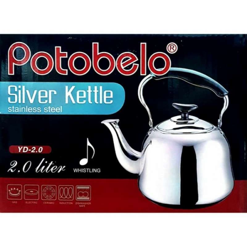Promo Potobelo Kettle Stainless Tebal 2 Liter Yd20 Anti Karat Tidak Bau