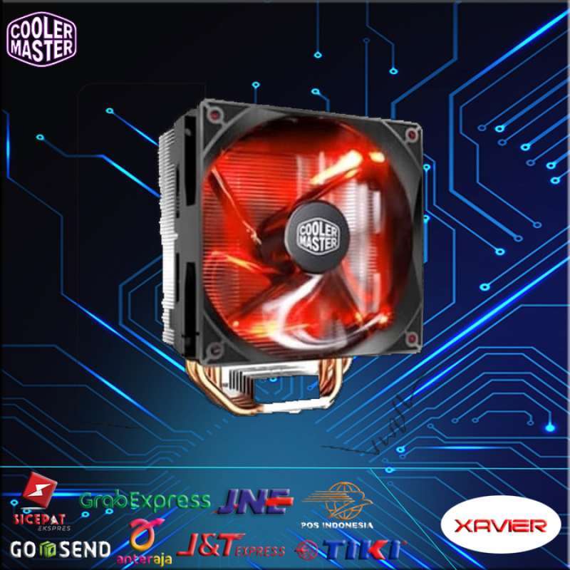 Promo Cpu Cooler Master Hyper 212 Fan Processor Intel Amd Led 12cm