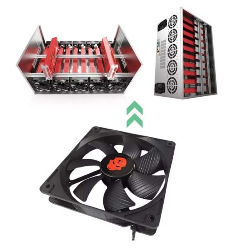 Promo 3000rpm Cooling Fan Pc Large 120mm 12cm Cooler Server 3000 Rpm ...