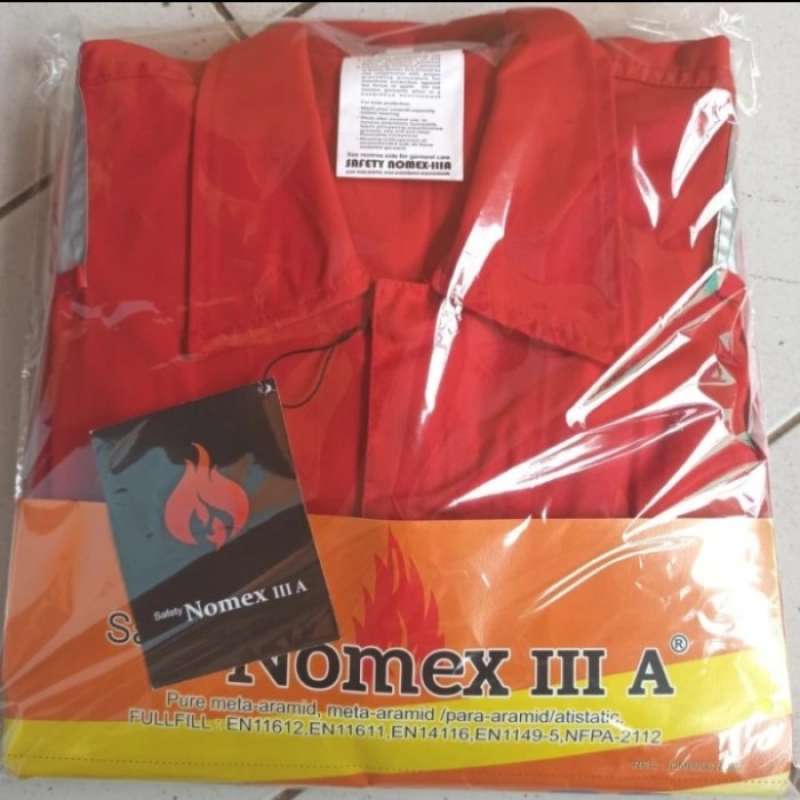 Jual Wearpack Coverall Nomex Iiia Anti Api Awarna Merah Asli Original