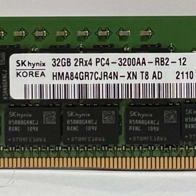 Promo Ram Sk Hynix 32gb 2rx4 Pc4 3200aa Hma84gr7cjr4n-xn Diskon 23% Di ...