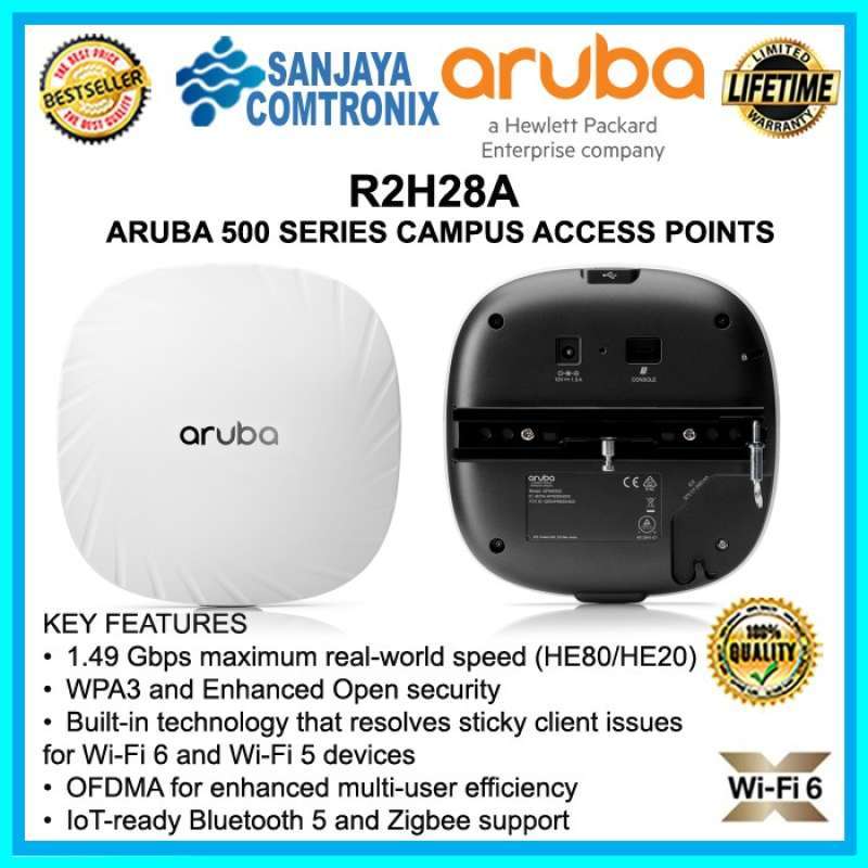 Promo ARUBA R2H28A AP 505 RW Dual Radio Internal Antennas Unified AP promo-aruba-r2h28a-ap-505-rw-dual-radio-internal-antennas-unified-ap