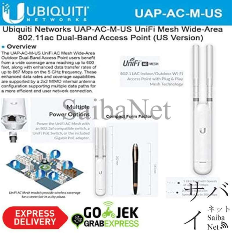 Promo Ubiquiti Network UBNT UniFi Mesh Access Point, UAP AC M Diskon 23 ...