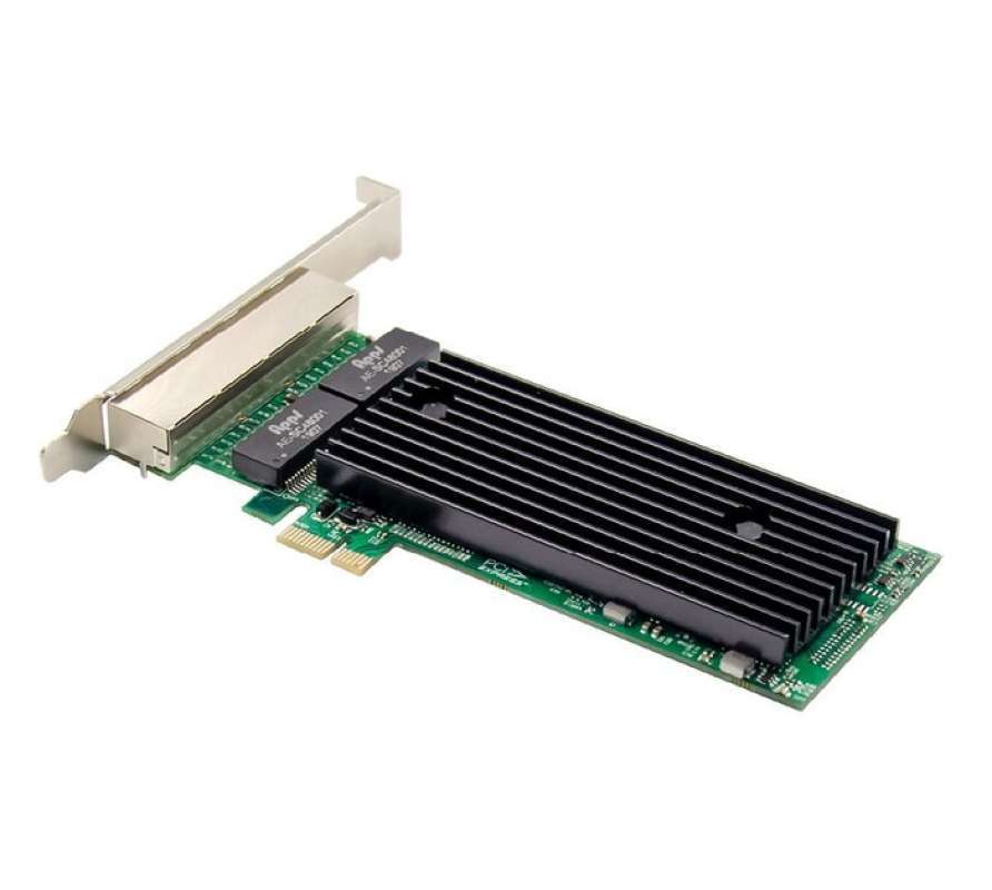 Promo PCIE LAN Card 4 Port Gigabit Intel Lan Card Server Ethernet Quad ...