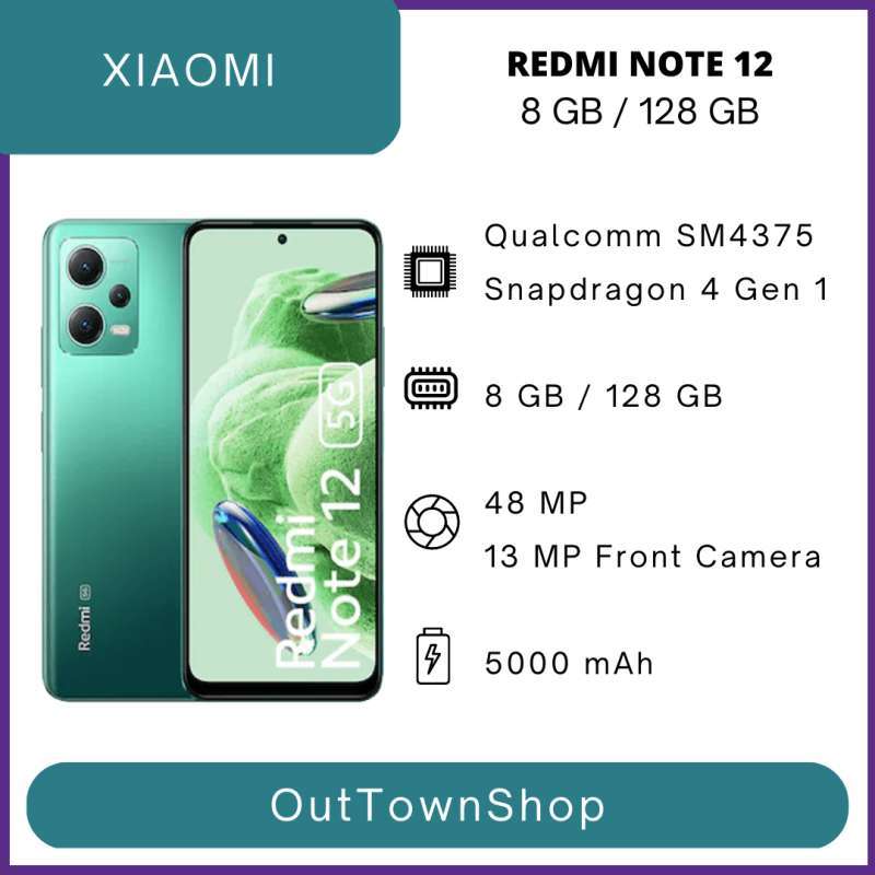Jual Xiaomi Redmi Note 12 8/128GB di Seller outtownshop FBB - Gebang ...
