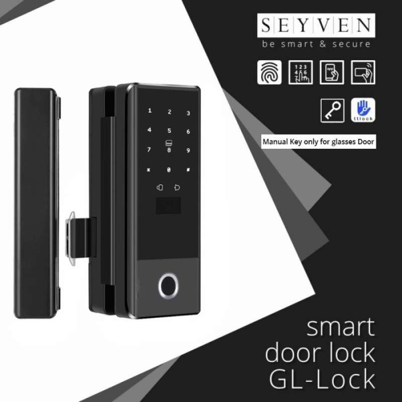 Promo Smart Lock Smart Door Lock Kaca Frameless / Pintu Kayu Aluminium