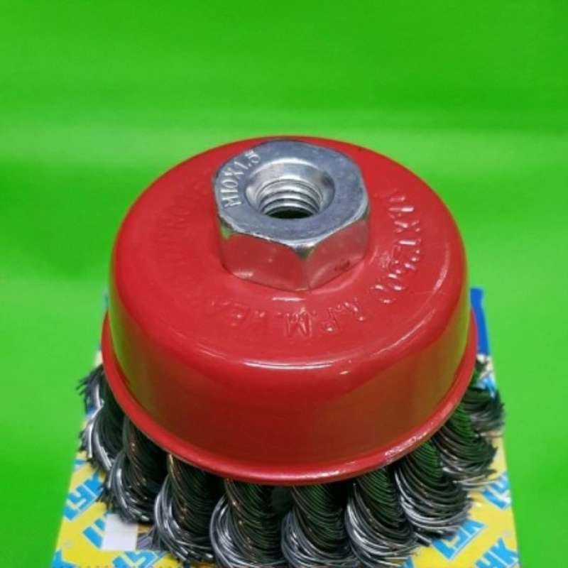 Promo Sikat kawat mangkok model kepang 4 inch LYK wire cup brush M14
