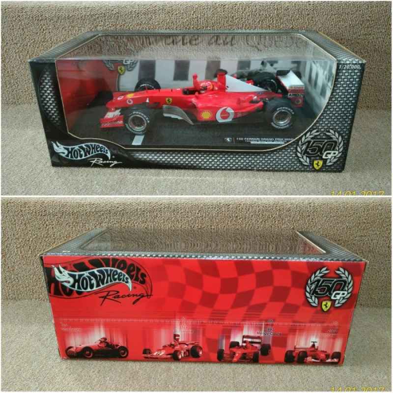 Miniature Hot Wheels 1:18 - Ferrari 248 F1 De Michael Schumacher - GP Italie 2006 - 90e Victoire