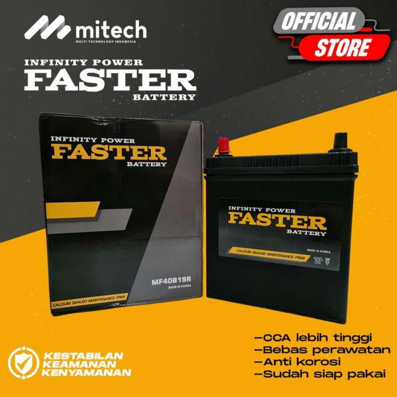 Jual Aki Mobil Chevrolet Spark FASTER BATTERY NS40Z Aki Kering 12V