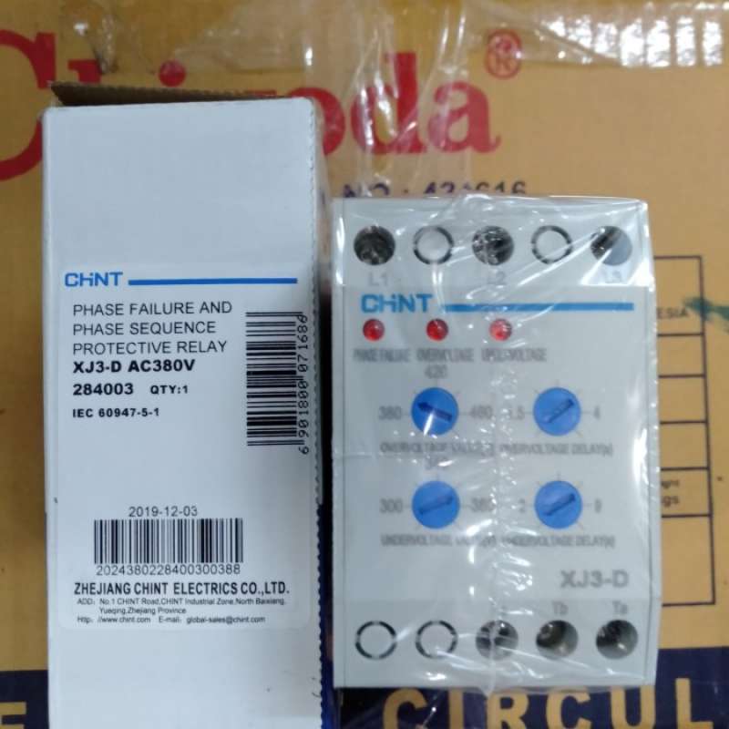 Promo Phase Failure Relay Chint Xj3d / Chint Pfr Xj3 D Diskon 23 Di