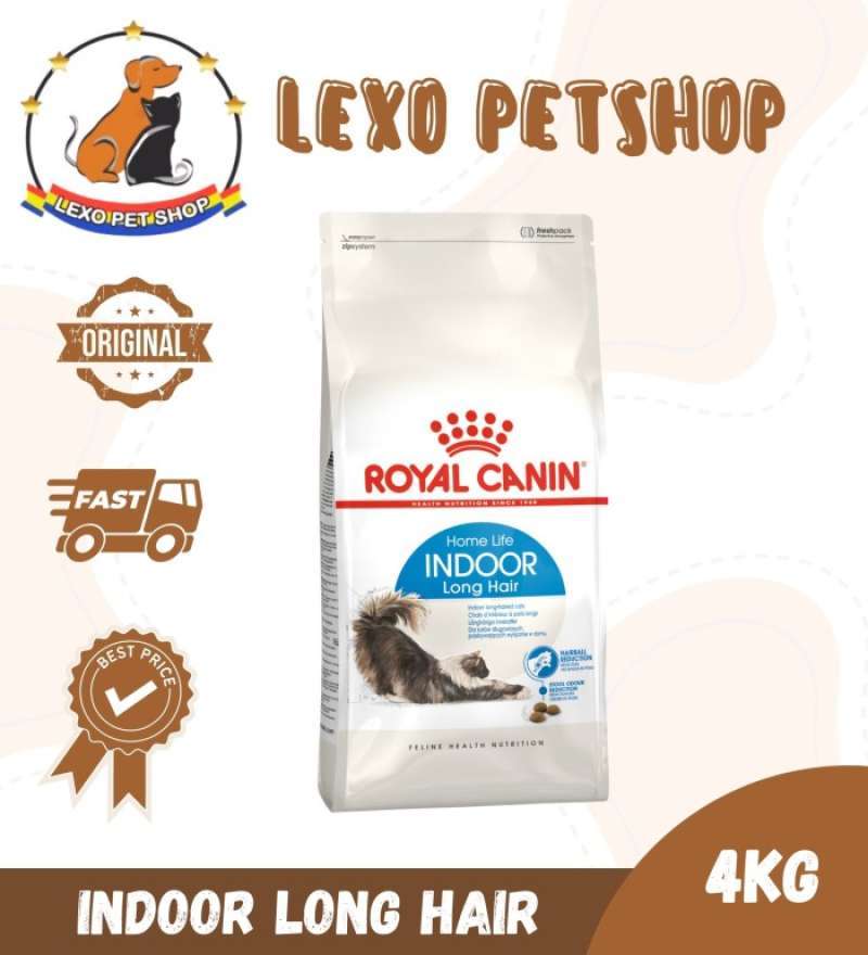 Promo Royal Canin Indoor Cat Long Hair 4Kg Makanan Kucing / Cat Food