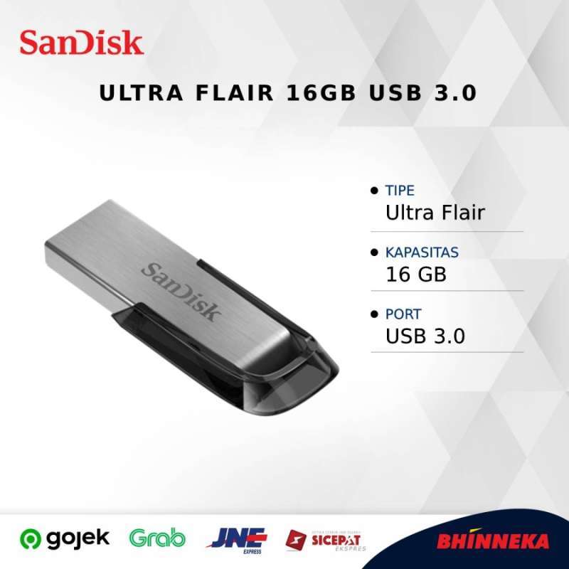 16GB Nero Unità Flash SanDisk Ultra Flair USB 3.0 | Sandisk - Foto 10