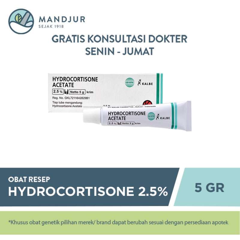 Jual salep hydrocortisone 2 5 5 gram di seller apotek mandjur official
