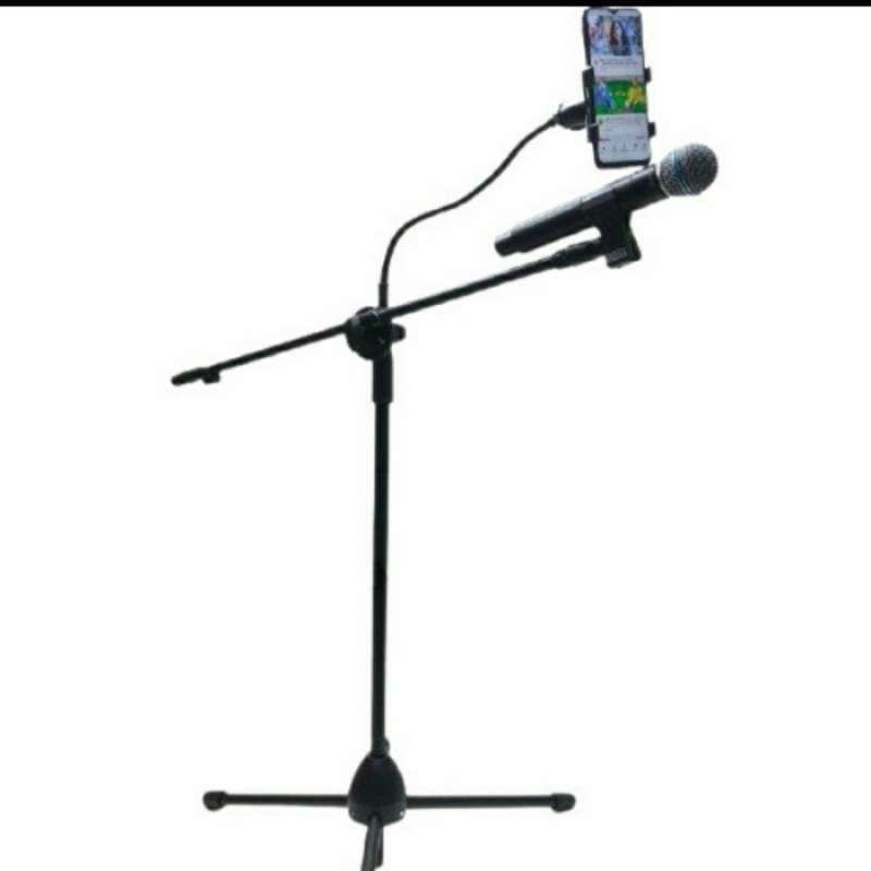 Promo Stand Mic Karaoke Dan hp NOISE Hy 1202 HOLDER MIC DAN HANPHONE