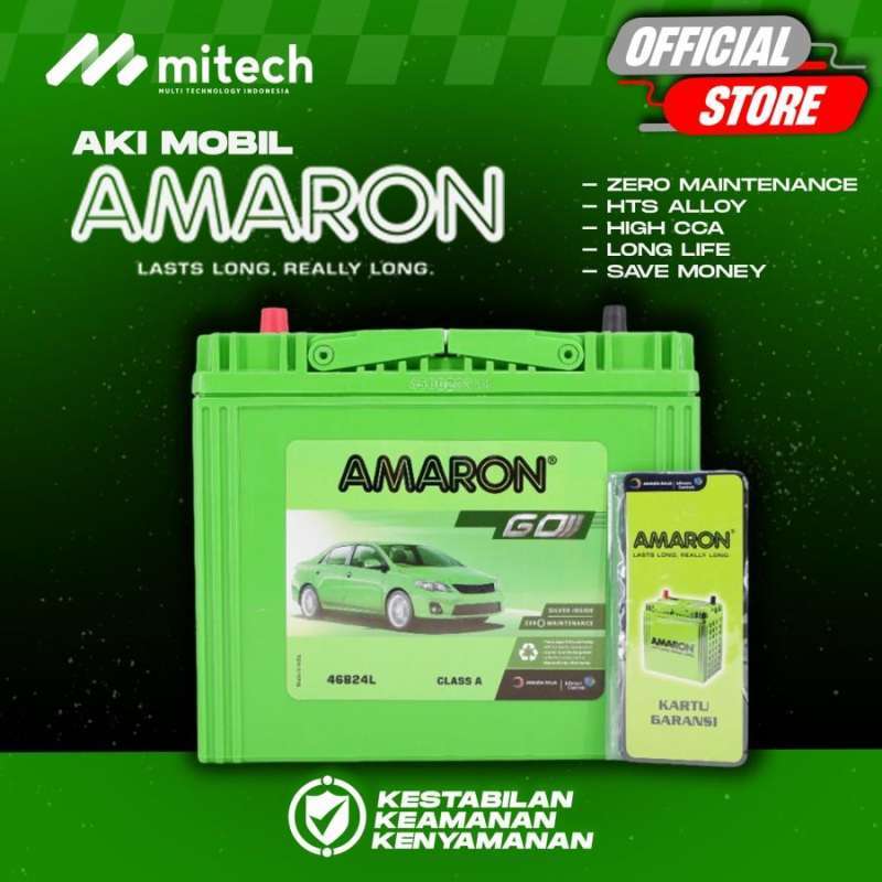 Jual Aki Mobil Ford laser Series NS60L / 46B24L Amaron GO Aki Kering