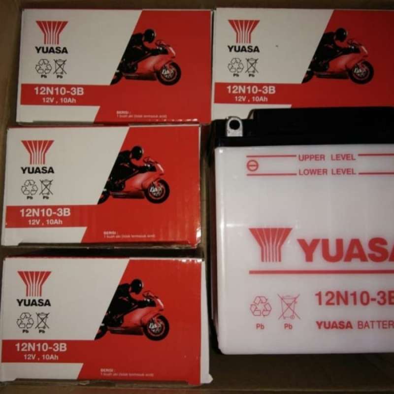 Jual Aki/accu yuasa 12N10-3B untuk motor tiga roda viar, kaisar, nozomi