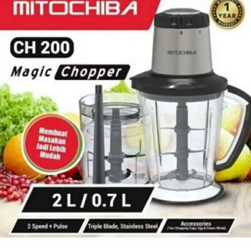 Promo Chopper Mitochiba Ch-200 Dengan Keunggulan 3 Pisau. Low Watt ...