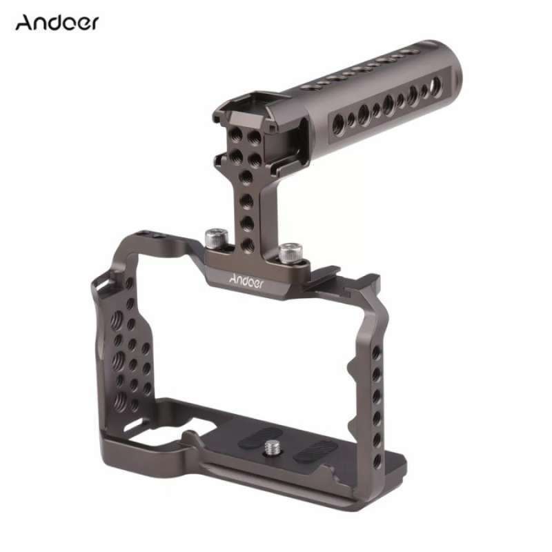 Promo andoer rig cage top handle hand grip stabilizer camera kamera