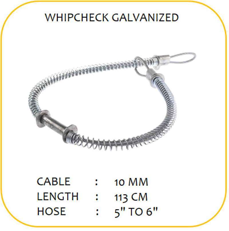 Promo Whipcheck Galvanized 10 Mm X 113 Cm (Ht030 Wa4 Safety Hose Whip