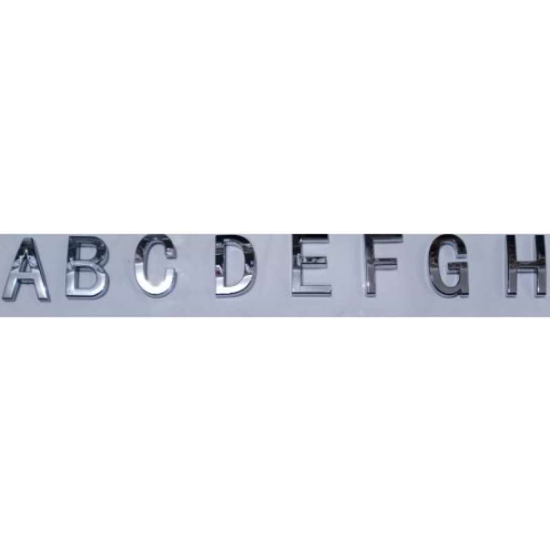 Jual HURUF TIMBUL CHROME MOTOR DAN MOBIL Tempelan Stiker Emblem Mobil ...