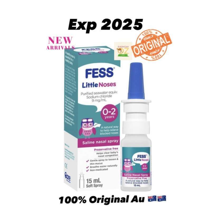 Promo Fess Little Noses Saline Spray Nasal Baby 15Ml Diskon 23 di