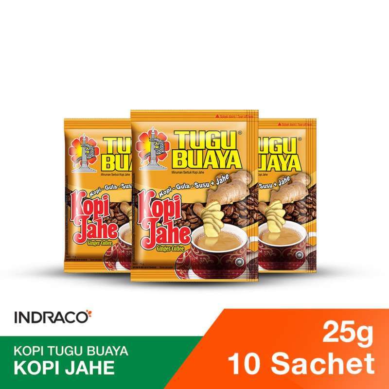 Jual Tugu Buaya Kopi Jahe (10 sachets x 25g) di Seller Indraco Official