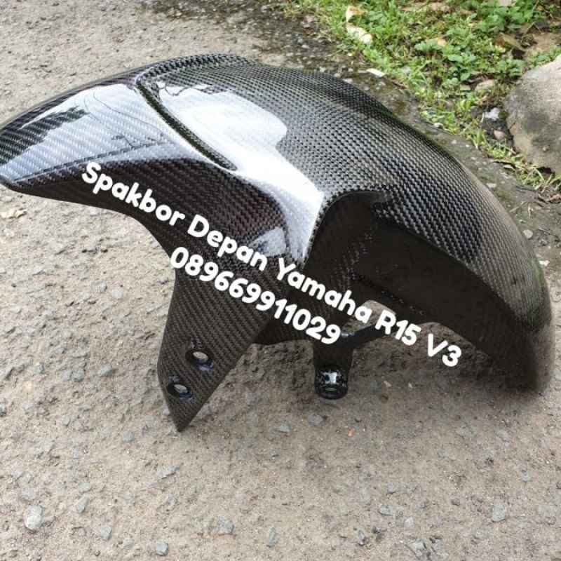 Promo Spakbor Depan Carbon Kevlar All New Yamaha R15 V3 Diskon 23% Di ...
