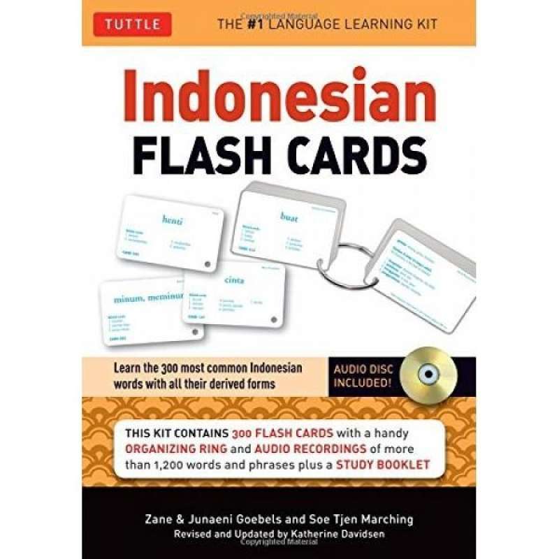 Promo Indonesian Flash Cards : Learn The 300 Most Common Indonesian ...