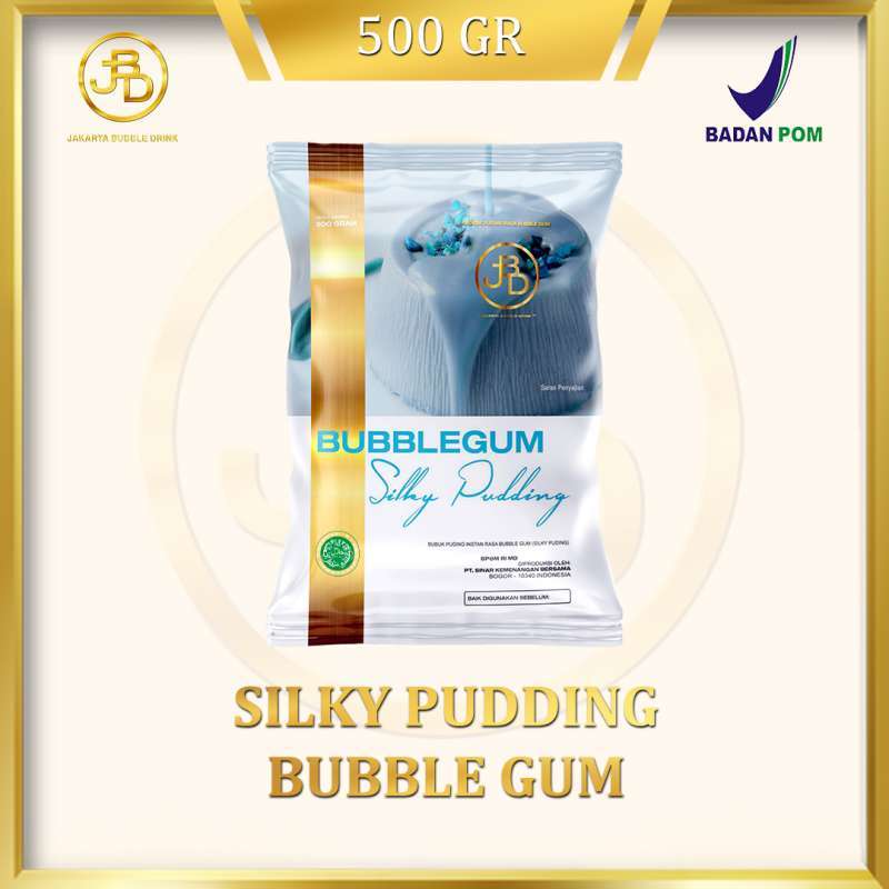 Jual Bubuk Silky Pudding Bubble Gum 500gr Jakarta Bubble Drink di