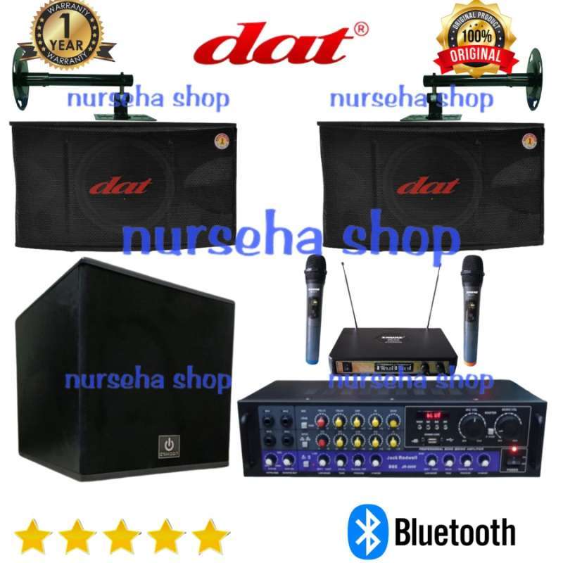 Jual paket sound system karaoke dat 10 inch plus Subwoofer 12 inch di