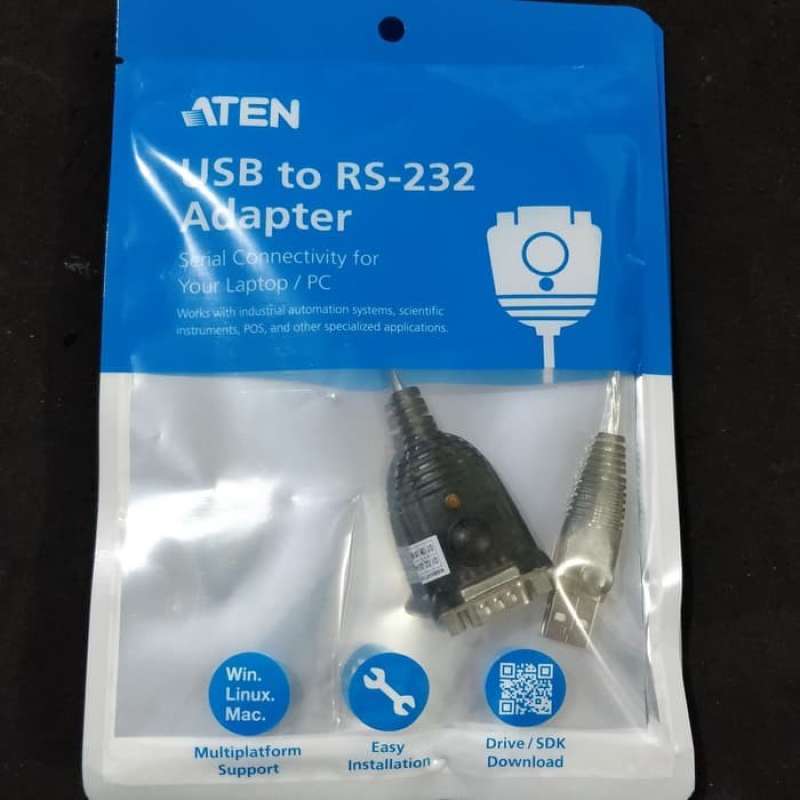 Jual ATEN Kabel USB to Serial RS232 db9 UC 232A GARANSI RESMI 1 tahun ...