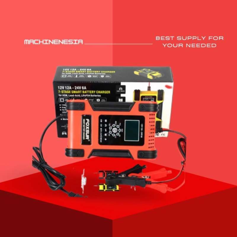 Promo CHARGER AKI MOBIL MOTOR TRUK KAPAL GENSET 12V 24V 200AH / CAS AKI