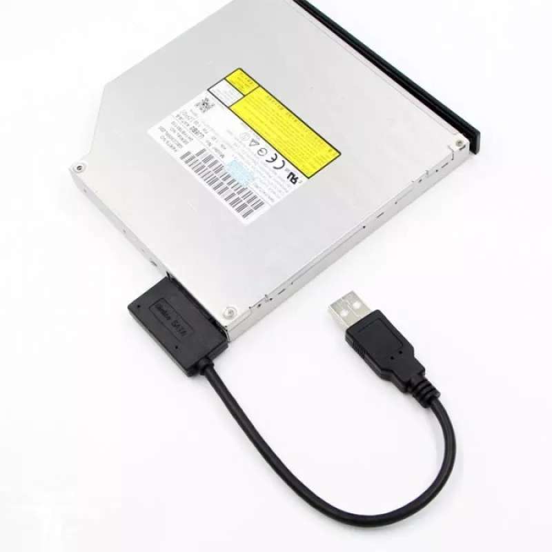 Promo Kabel Eksternal Usb To Sata 13Pin(7+6) Laptop Dvd Cd Rom Adapter