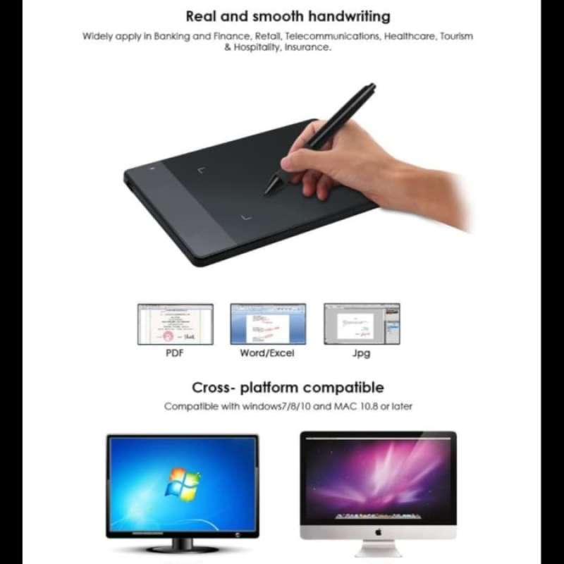 Jual Huion 420 Graphic drawing tablet papan tablet pena digital di