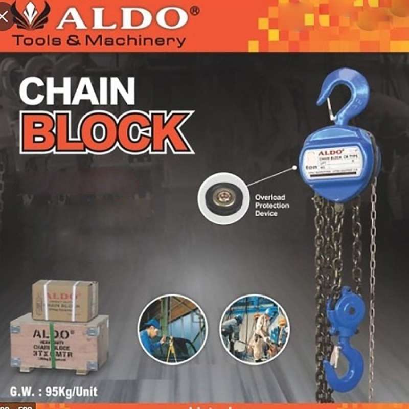 Promo Chain Block Heavy Duty Hd 2 Ton X 3 Meter Aldo Diskon 23% Di ...