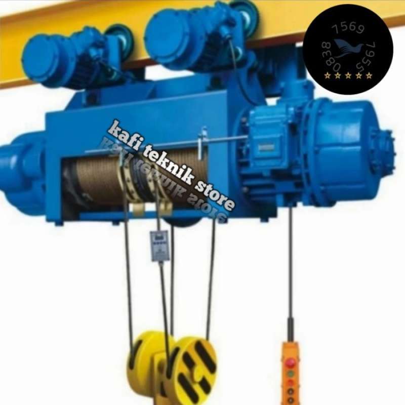 Loading Wire Rope 5ton Promo Electric hoist wire rope 5 ton x 12 meter Nagasaki Diskon 23% di ...