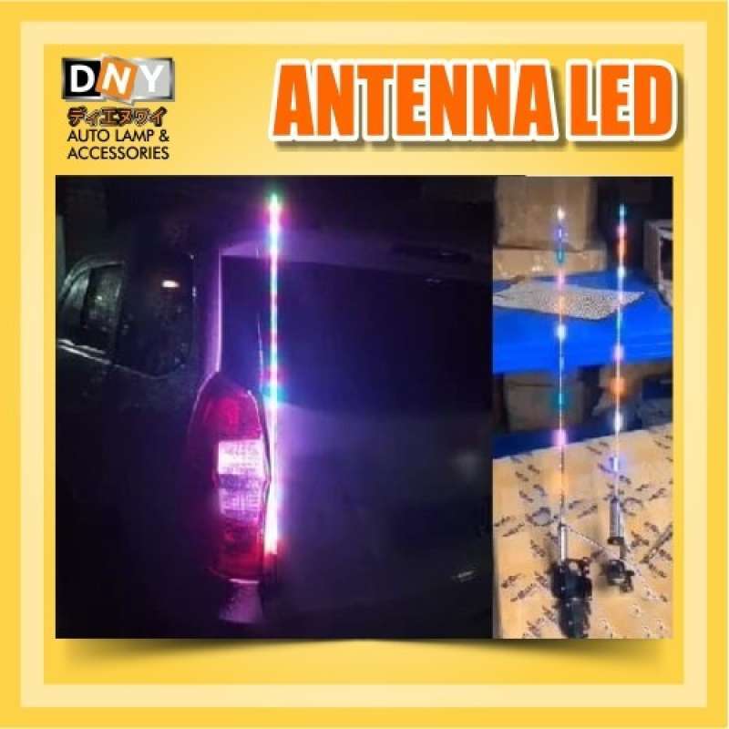 Promo Antenna Led / Antenna Mobil / Truck 12V / 24 V Rgb Rainbow Diskon
