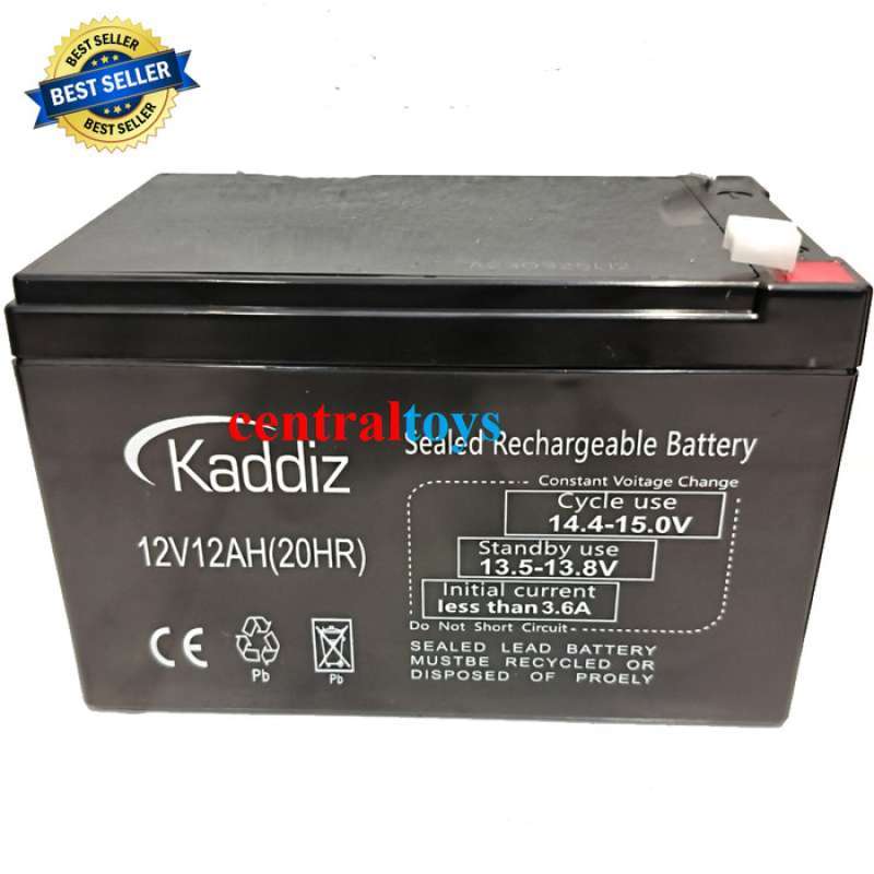 Jual baterai kering mobil aki anak 12V 12AH 20HR lead acid battery VRLA