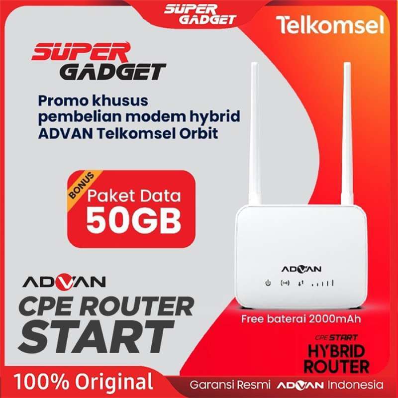 Promo Advan Modem Wifi Router Start 4G Telkomsel Orbit Star Garansi