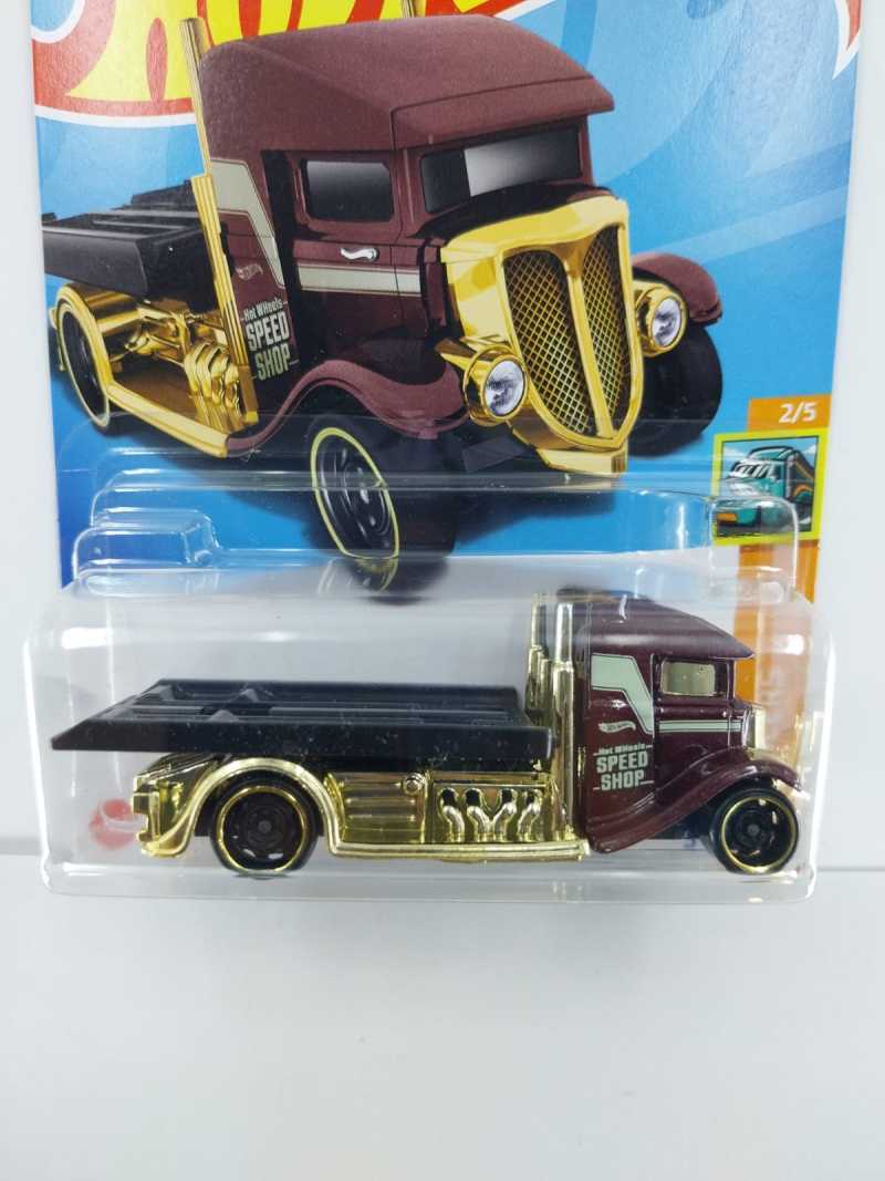 Hot Wheels HW Gasser Fast Bed Hauler Noir - Camion 1:64, Modèle 2025, Neuf