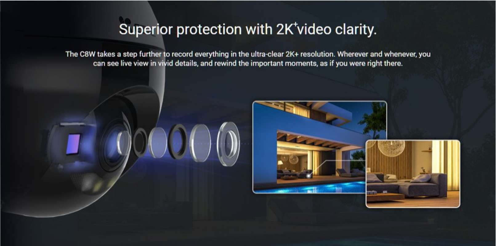 Promo Ezviz C8w 4mp 2k 360 + Pan & Tilt Smart Cctv Wi-Fi Ip Camera ...